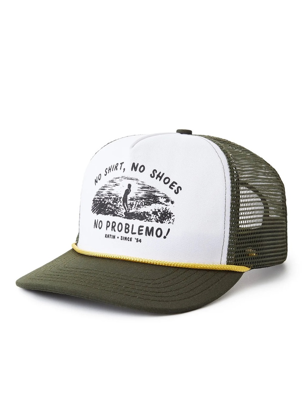 Katin Green White SnapBack trucker hat